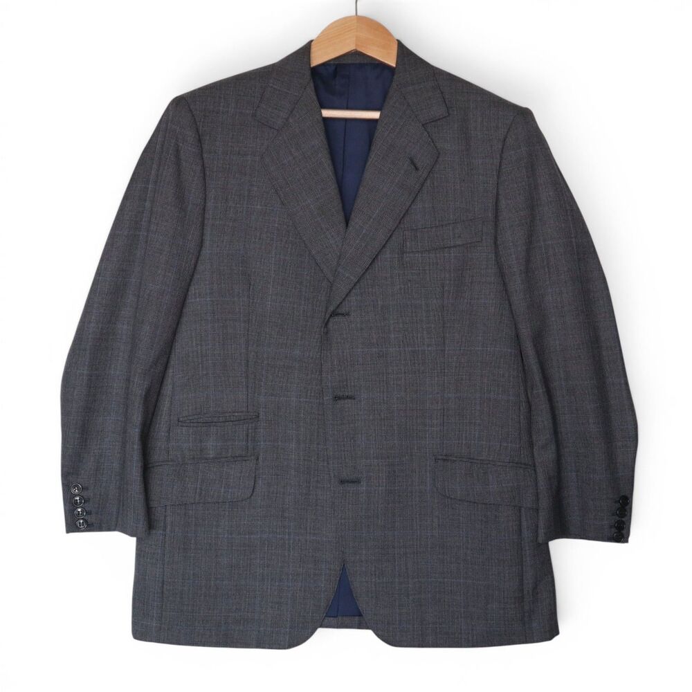 Djay Couture Paris Scabal English Cloth Men's 40 Bespoke Wool Sport Coat Jacket